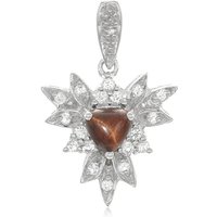 Rotes Tigerauge-Silberanhänger Rotes Tigerauge-Silberanhänger