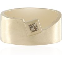 I3 Schokoladen-Diamant-Silberring I3 Schokoladen-Diamant-Silberring