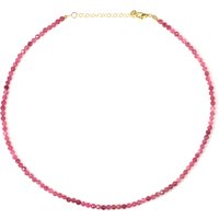 Nigerianischer Pinkfarbener Turmalin-Silberhalskette Nigerianischer Pinkfarbener Turmalin-Silberhalskette