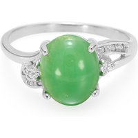 Kaiserlicher Chrysopras-Silberring Kaiserlicher Chrysopras-Silberring