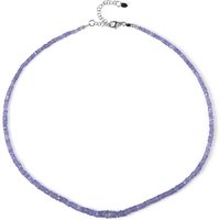 Tansanit-Silberhalskette Tansanit-Silberhalskette