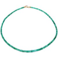 Sambia-Smaragd-Goldhalskette Sambia-Smaragd-Goldhalskette