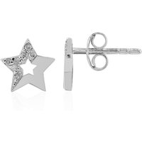 I3 (I) Diamant-Silberohrringe I3 (I) Diamant-Silberohrringe