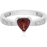 Mosambik-Granat-Silberring Mosambik-Granat-Silberring