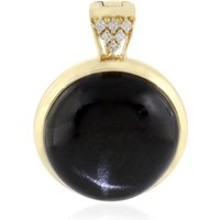 Indischer Stern-Diopsid-Goldanhänger Indischer Stern-Diopsid-Goldanhänger