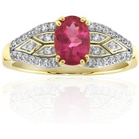 Nigerianischer Rubellit-Goldring (Mark Kaufman) Nigerianischer Rubellit-Goldring (Mark Kaufman)