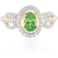 AAA-Tansania-Tsavorit-Goldring (SUHANA) AAA-Tansania-Tsavorit-Goldring (SUHANA)