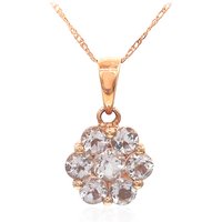 AAA-Morganit-Goldhalskette AAA-Morganit-Goldhalskette