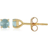 Blauer Apatit-Silberohrringe Blauer Apatit-Silberohrringe