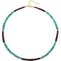 Edelstein-Silberhalskette Edelstein-Silberhalskette