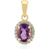 Uruguay-Amethyst-Silberanhänger Uruguay-Amethyst-Silberanhänger