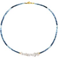 Edelstein-Silberhalskette Edelstein-Silberhalskette