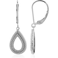 Zirkon-Silberohrringe Zirkon-Silberohrringe