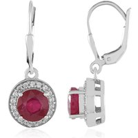 Bemainty-Rubin-Silberohrringe Bemainty-Rubin-Silberohrringe