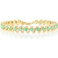 Russischer Smaragd-Silberarmband (Adela Silber) Russischer Smaragd-Silberarmband (Adela Silber)