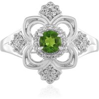 Russischer Diopsid-Silberring Russischer Diopsid-Silberring