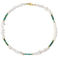 Edelstein-Silberhalskette Edelstein-Silberhalskette