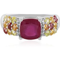 Madagaskar-Rubin-Silberring Madagaskar-Rubin-Silberring