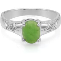 Kaiserlicher Chrysopras-Silberring Kaiserlicher Chrysopras-Silberring