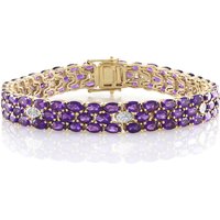 Sambia-Amethyst-Silberarmband Sambia-Amethyst-Silberarmband