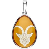 Baltischer Bernstein-Silberanhänger Steinbock (dagen) Baltischer Bernstein-Silberanhänger Steinbock (dagen)