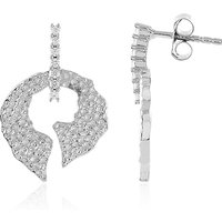 Zirkon-Silberohrringe (MONOSONO COLLECTION) Zirkon-Silberohrringe (MONOSONO COLLECTION)