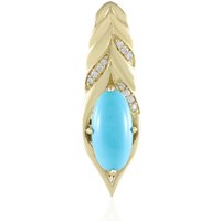 Sleeping Beauty-Türkis-Goldanhänger (de Melo) Sleeping Beauty-Türkis-Goldanhänger (de Melo)