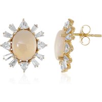 Australischer Opal-Goldohrringe (Adela Gold) Australischer Opal-Goldohrringe (Adela Gold)
