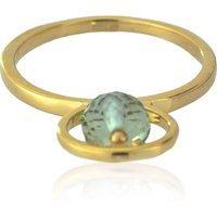 Grüner Amethyst-Silberring Grüner Amethyst-Silberring