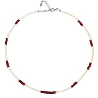 Edelstein-Silberhalskette Edelstein-Silberhalskette