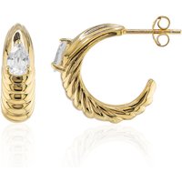 Weißer Topas-Silberohrringe (M de Luca) Weißer Topas-Silberohrringe (M de Luca)