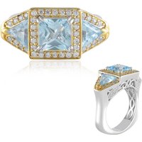 Himmelblauer Topas-Silberring (Dallas Prince Designs) Himmelblauer Topas-Silberring (Dallas Prince Designs)