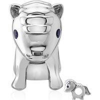 Blauer Saphir-Silberanhänger (Annette) Blauer Saphir-Silberanhänger (Annette)