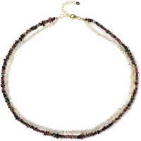 Edelstein-Silberhalskette Edelstein-Silberhalskette