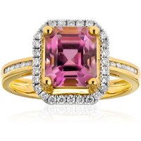 Pinkfarbener Diaspor-Goldring (AMAYANI) Pinkfarbener Diaspor-Goldring (AMAYANI)