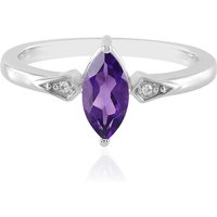 Sibirischer Amethyst-Silberring Sibirischer Amethyst-Silberring