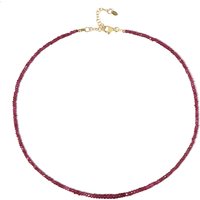 Madagaskar-Rubin-Silberhalskette Madagaskar-Rubin-Silberhalskette