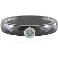 Himmelblauer SI2 Brillant-Keramikring Himmelblauer SI2 Brillant-Keramikring