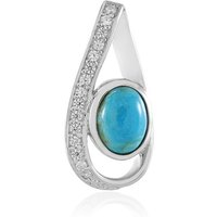 Blauer Kingman Mohave-Türkis-Silberanhänger Blauer Kingman Mohave-Türkis-Silberanhänger