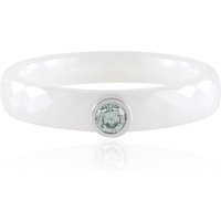 Himmelblauer SI2 Brillant-Keramikring Himmelblauer SI2 Brillant-Keramikring