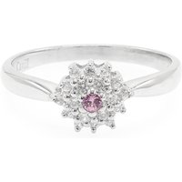 Padparadscha-Saphir-Silberring Padparadscha-Saphir-Silberring