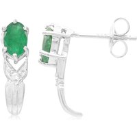Bahia-Smaragd-Silberohrringe Bahia-Smaragd-Silberohrringe