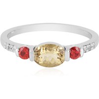 Gelber Beryll-Silberring Gelber Beryll-Silberring