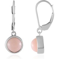 Pinkfarbener Opal-Silberohrringe Pinkfarbener Opal-Silberohrringe