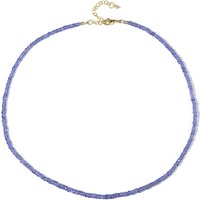 Tansanit-Silberhalskette Tansanit-Silberhalskette