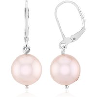 Purpurfarbene Ming-Perlen-Silberohrringe (TPC) Purpurfarbene Ming-Perlen-Silberohrringe (TPC)