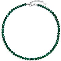 Grüner Aventurin-Silberhalskette Grüner Aventurin-Silberhalskette