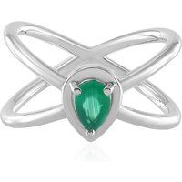 Grüner Onyx-Silberring Grüner Onyx-Silberring