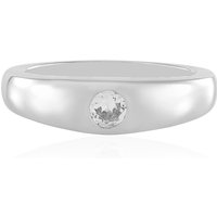 Weißer Saphir-Silberring Weißer Saphir-Silberring