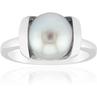 Silberfarbene Süßwasserzuchtperlen-Silberring (TPC) Silberfarbene Süßwasserzuchtperlen-Silberring (TPC)